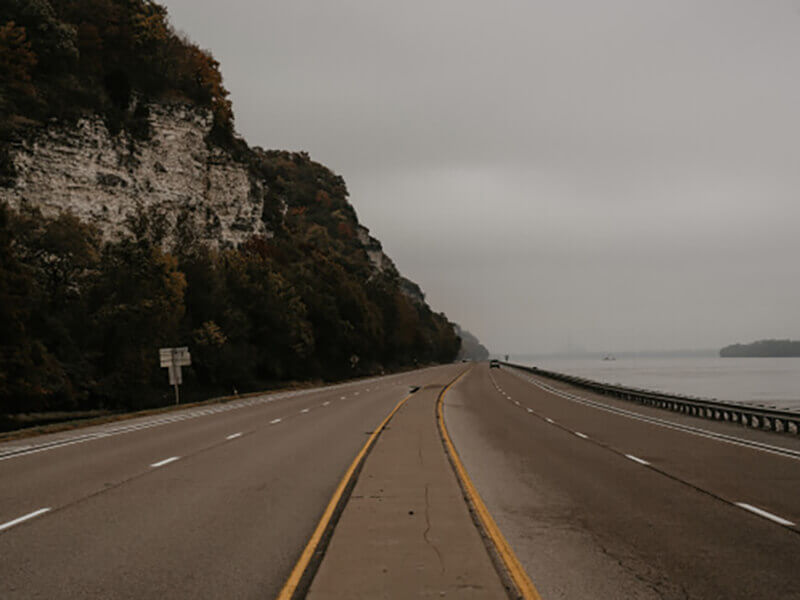 The highway road